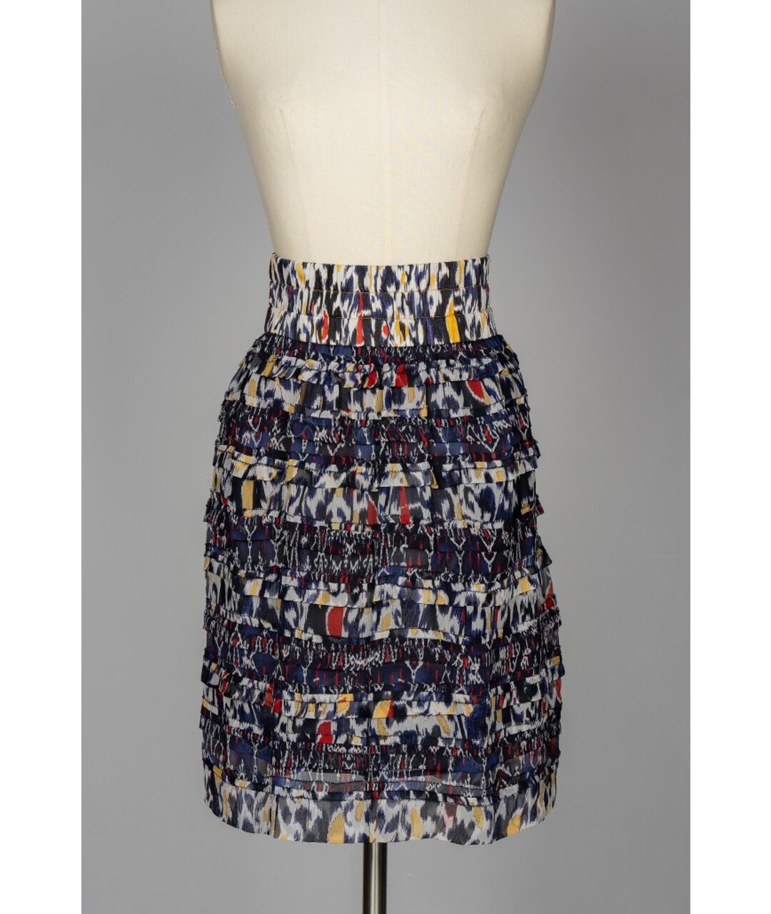 ISABEL MARANT Мульти шелковая юбка мини, фото 3