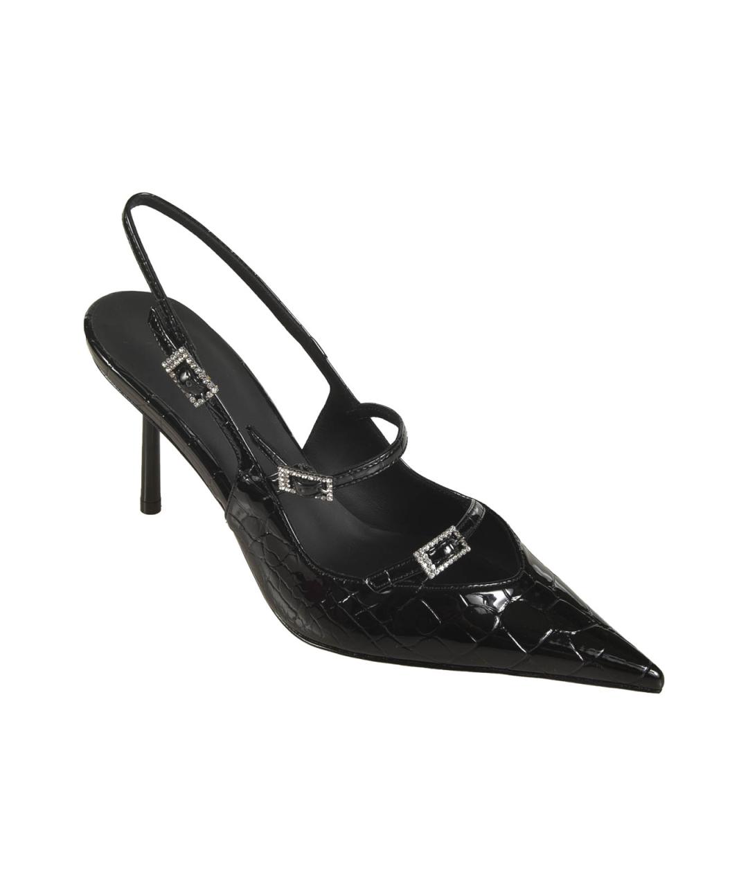 LE SILLA Черные кожаные сандалии, фото 2