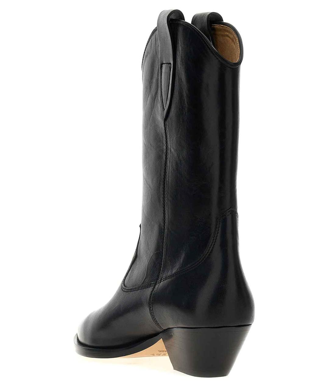 ISABEL MARANT Черные кожаные ботильоны, фото 3