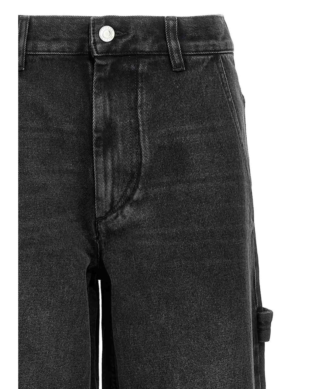 ISABEL MARANT Черные хлопковые джинсы клеш, фото 3