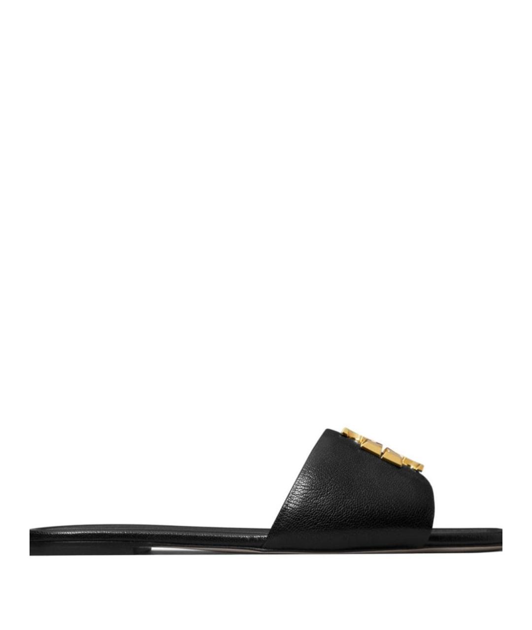 TORY BURCH Черные кожаные сандалии, фото 4