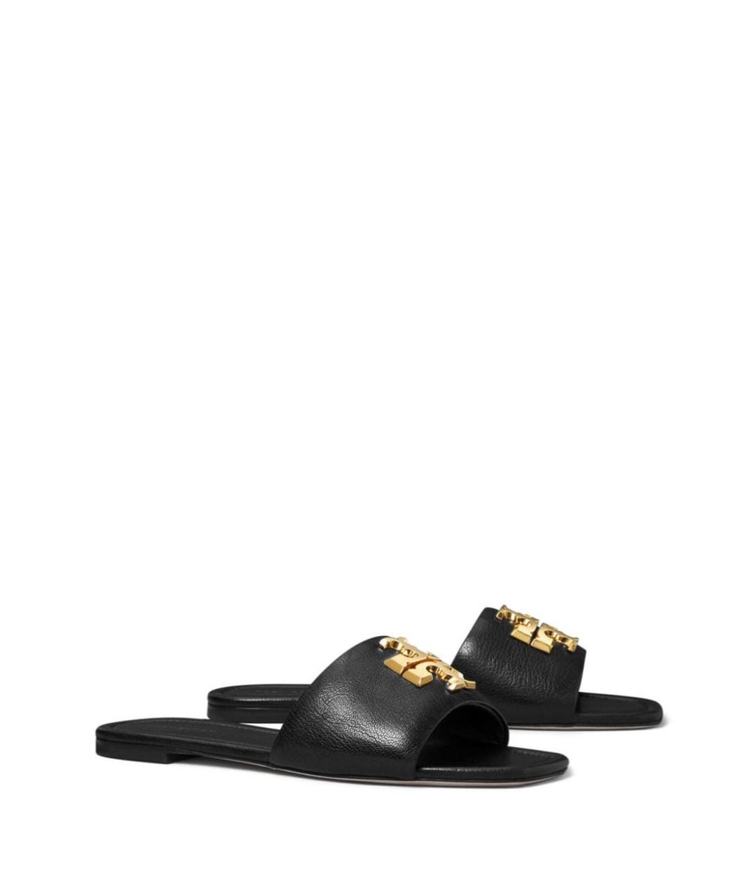 TORY BURCH Черные кожаные сандалии, фото 3