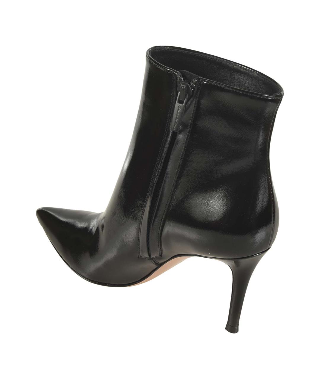 GIANVITO ROSSI Черные кожаные ботильоны, фото 3