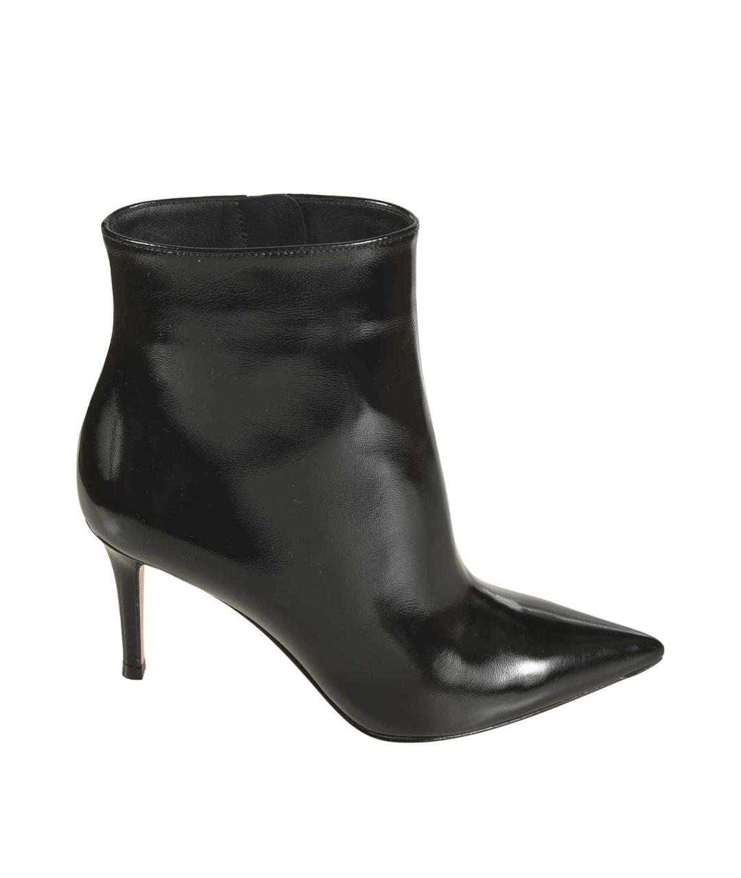 GIANVITO ROSSI Черные кожаные ботильоны, фото 1