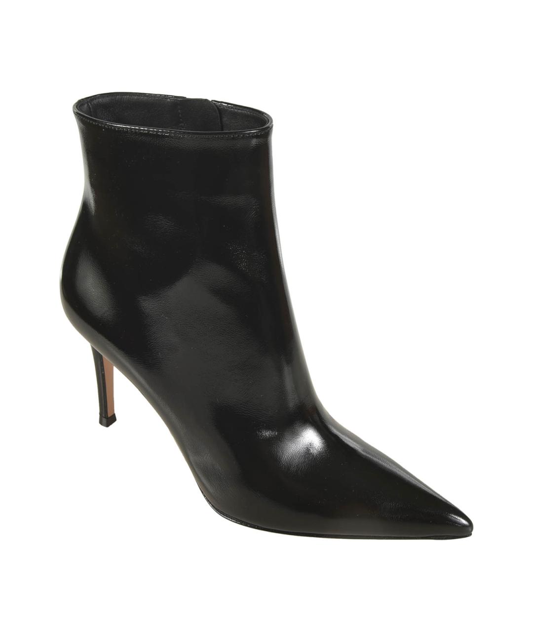 GIANVITO ROSSI Черные кожаные ботильоны, фото 2