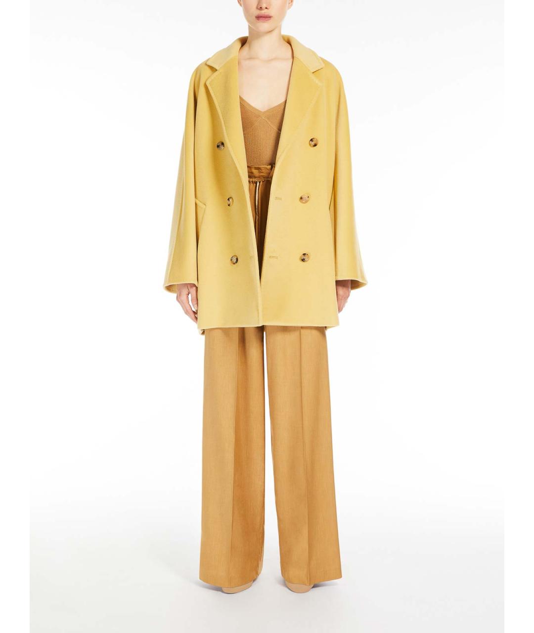 MAX MARA Оранжевая кашемировая майка, фото 2