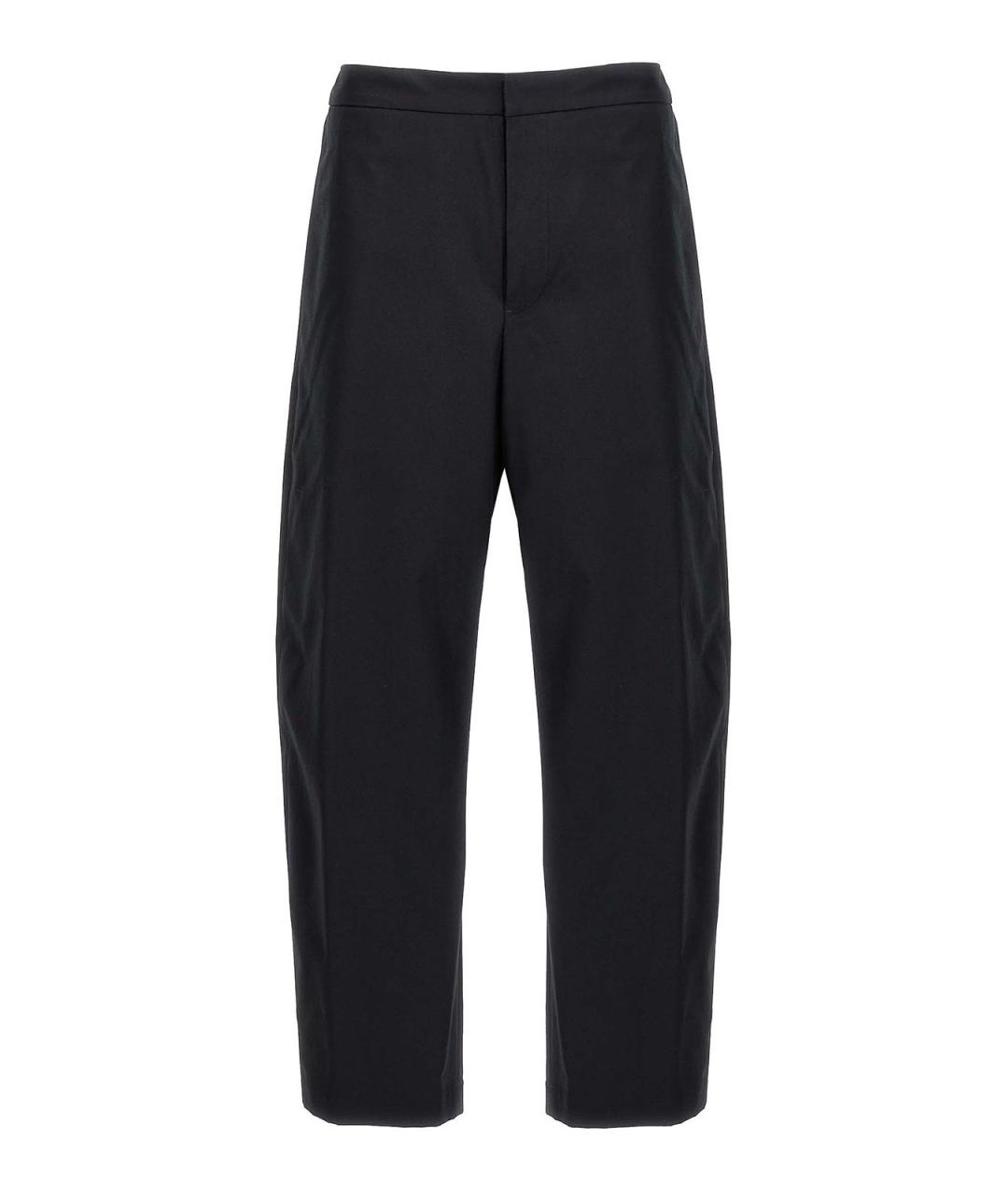 JIL SANDER Синие хлопковые повседневные брюки, фото 1