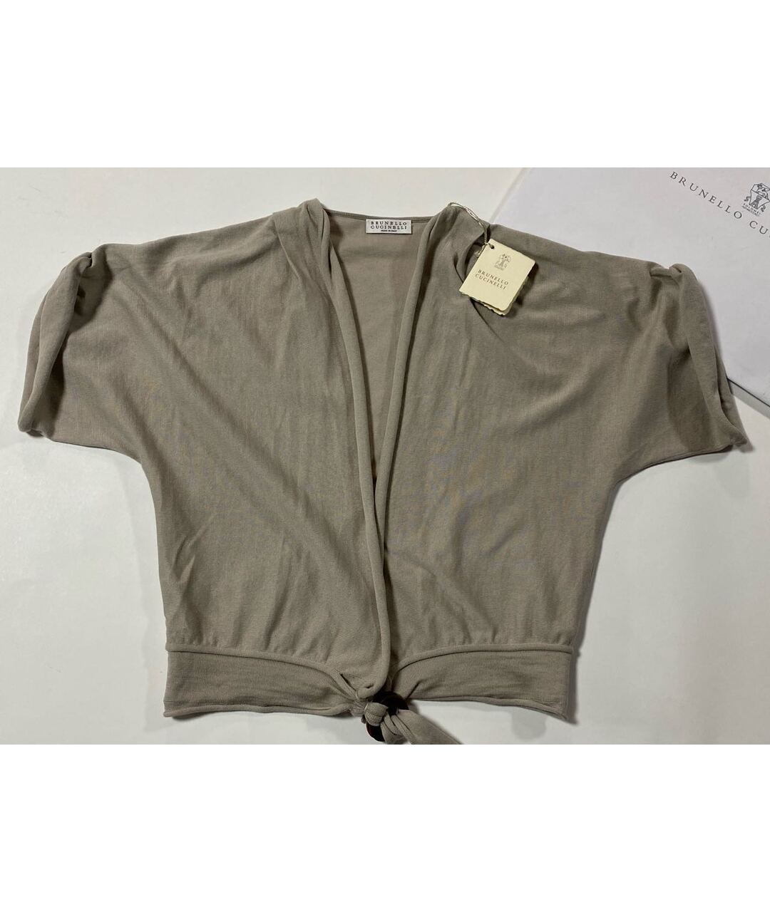 BRUNELLO CUCINELLI Бежевый хлопковый кардиган, фото 7