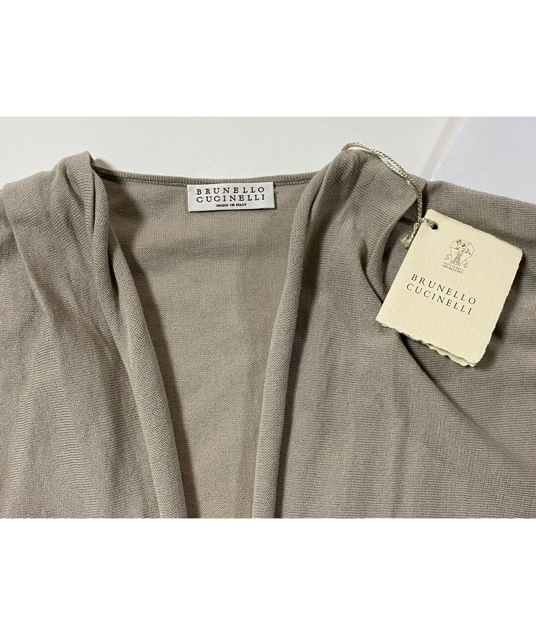 BRUNELLO CUCINELLI Бежевый хлопковый кардиган, фото 3