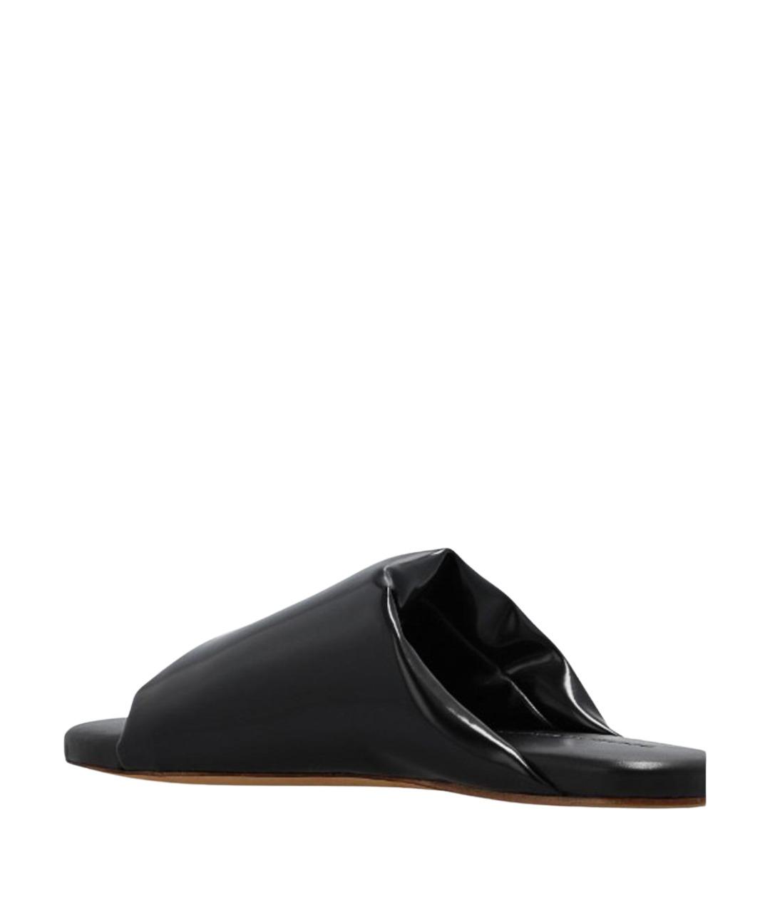 BOTTEGA VENETA Черные кожаные сандалии, фото 2