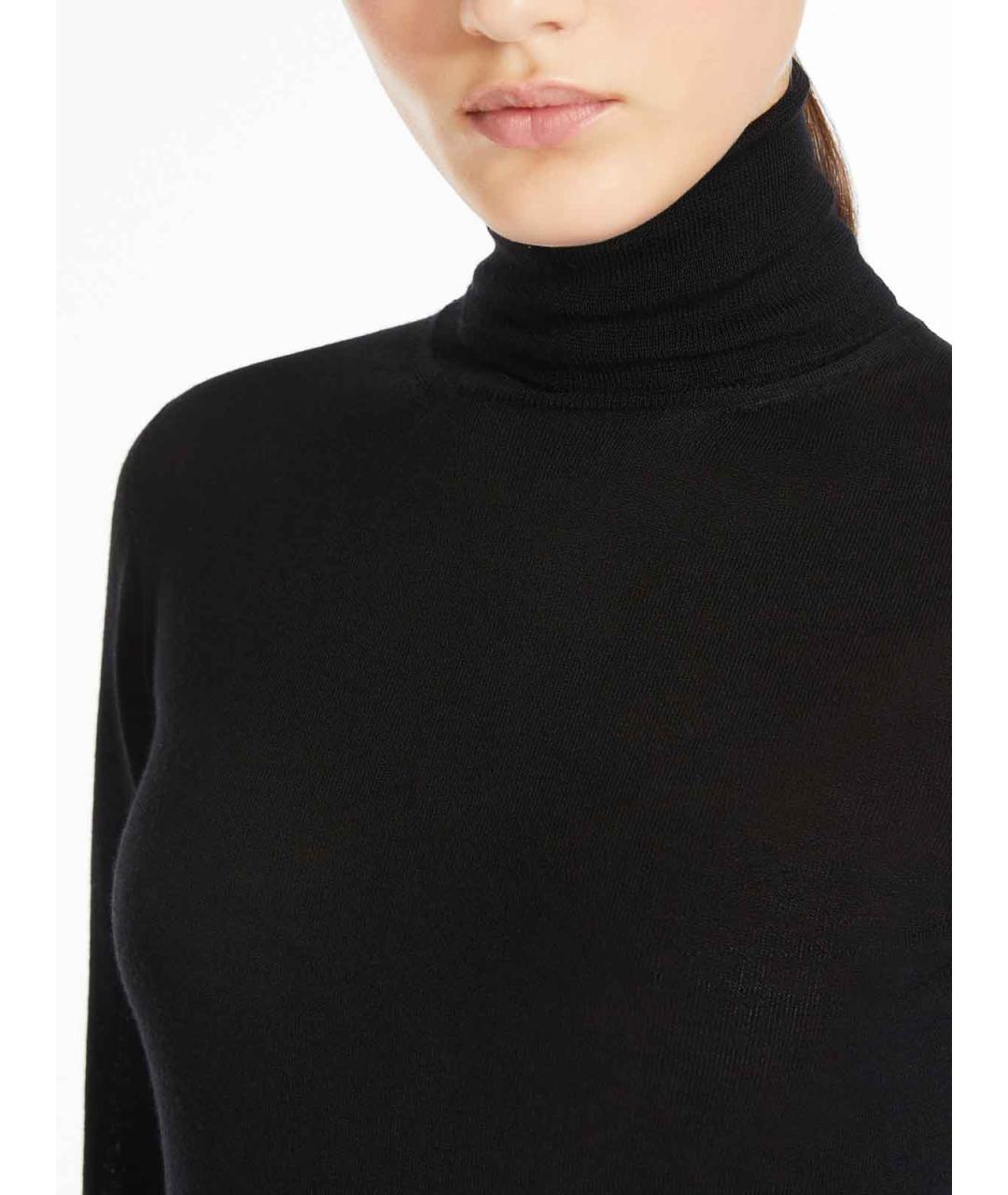 MAX MARA Черная кашемировая водолазка, фото 5