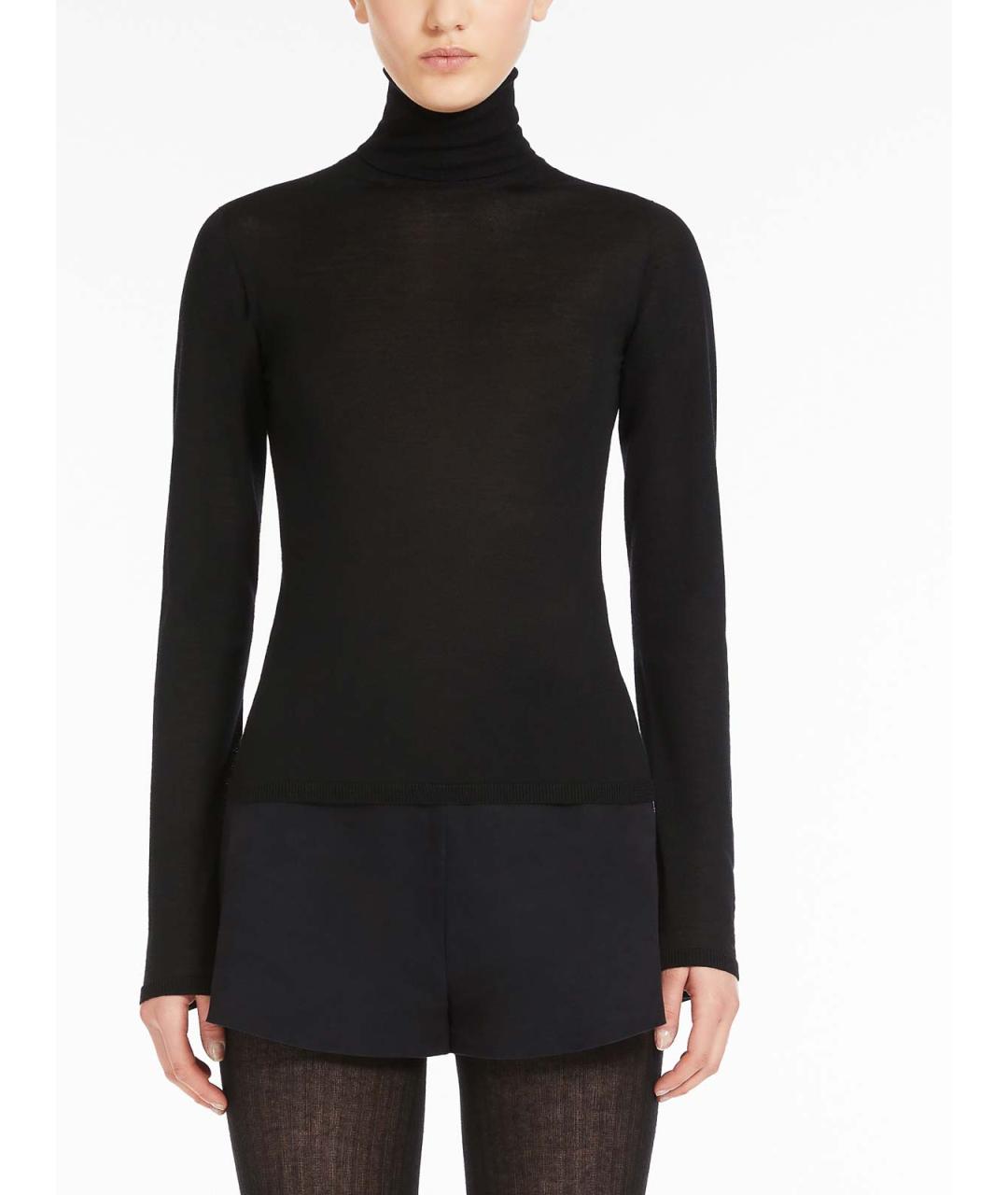MAX MARA Черная кашемировая водолазка, фото 3