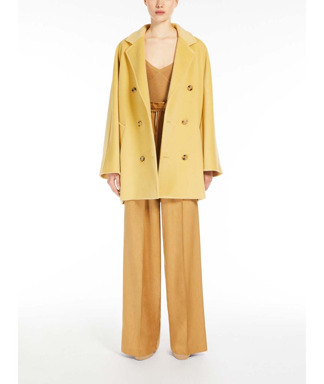 MAX MARA Бежевая кашемировая майка, фото 2