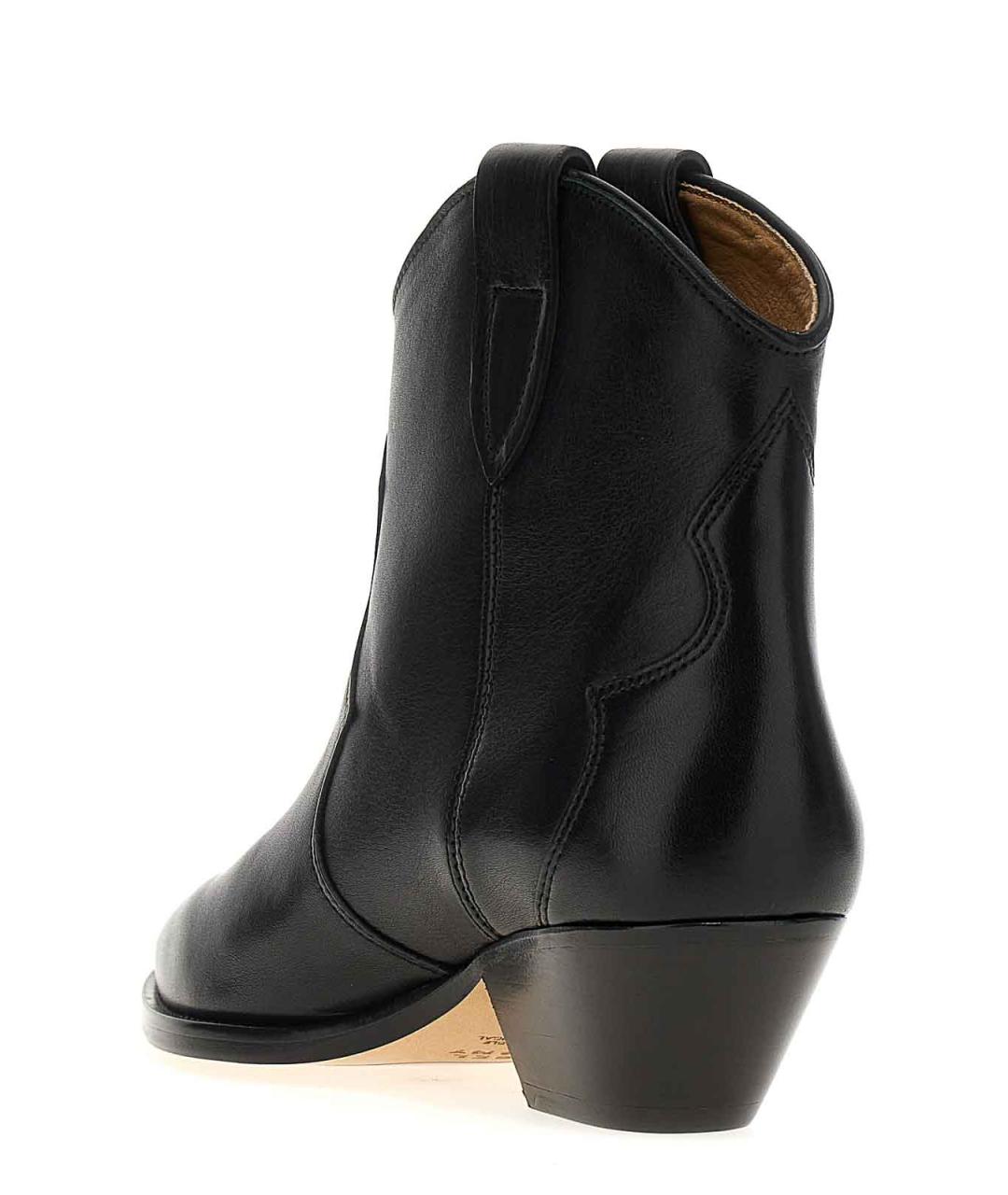 ISABEL MARANT Черные кожаные ботильоны, фото 3