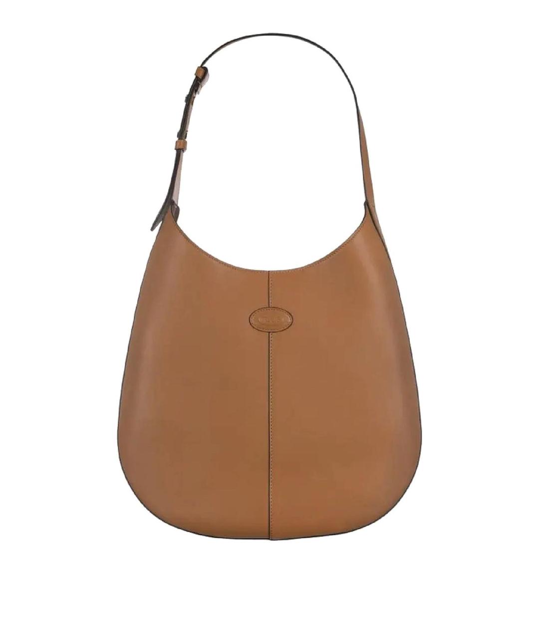 TOD'S Коричневая кожаная сумка через плечо, фото 1