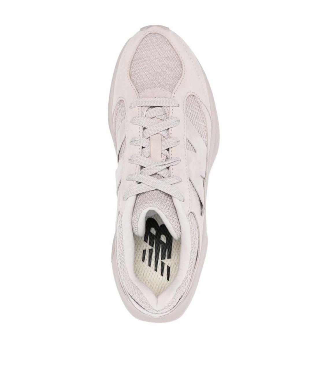 NEW BALANCE Серые кожаные низкие кроссовки / кеды, фото 2