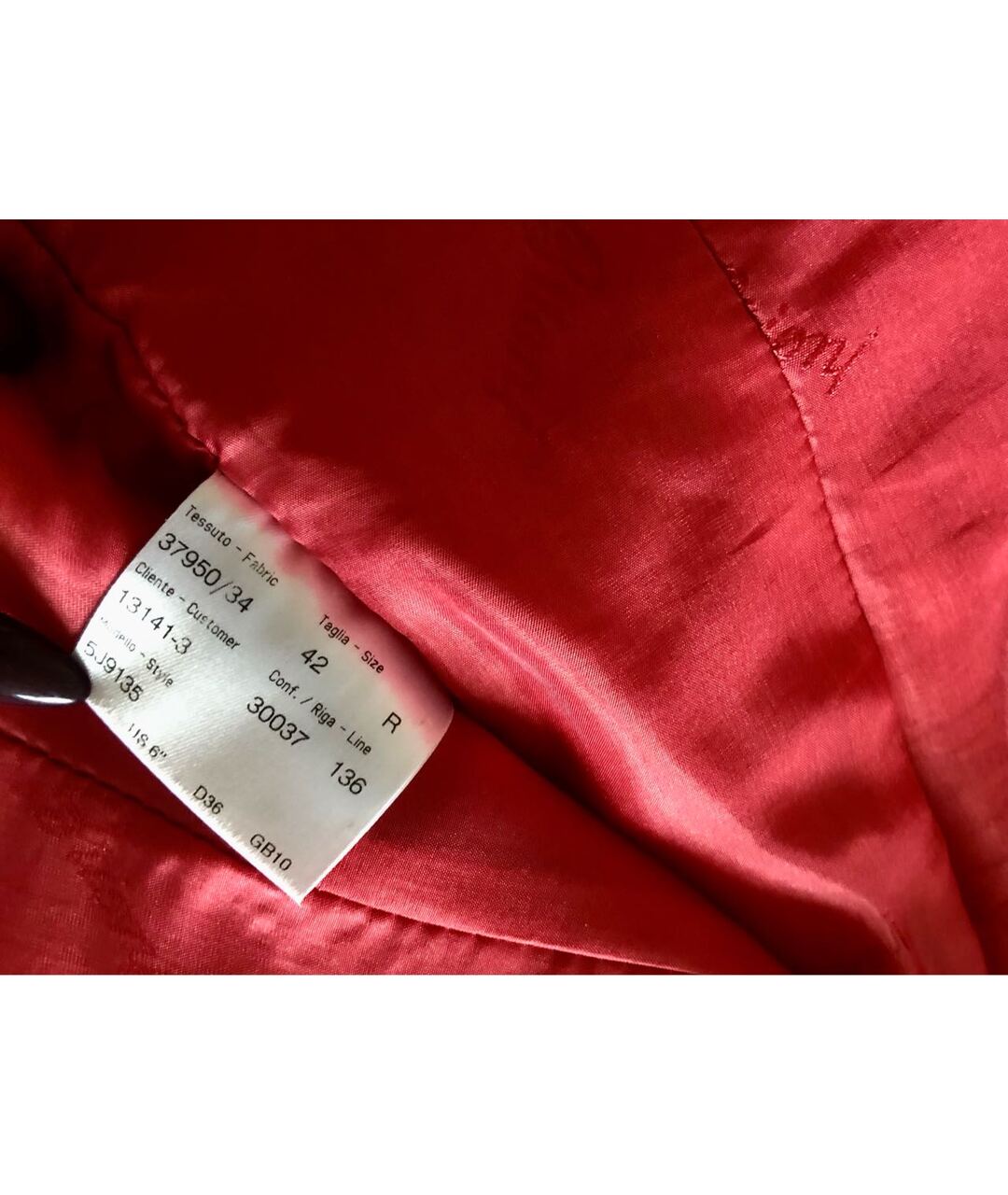 BRIONI Красный кожаный костюм с брюками, фото 5