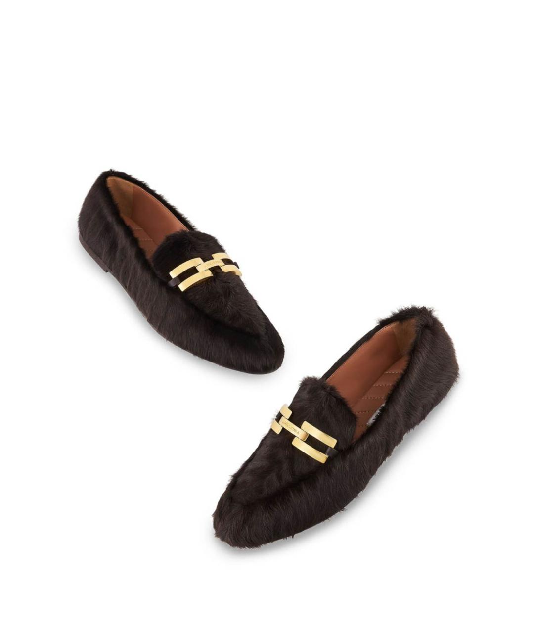 AQUAZZURA Коричневые замшевые лоферы, фото 4