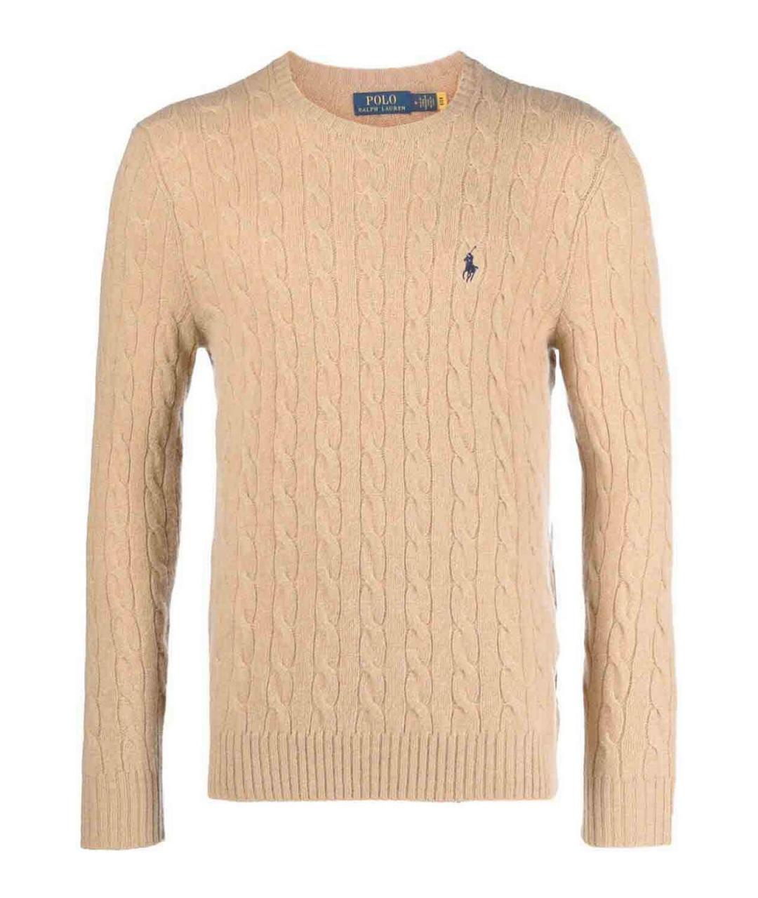POLO RALPH LAUREN Коричневый кашемировый джемпер / свитер, фото 1