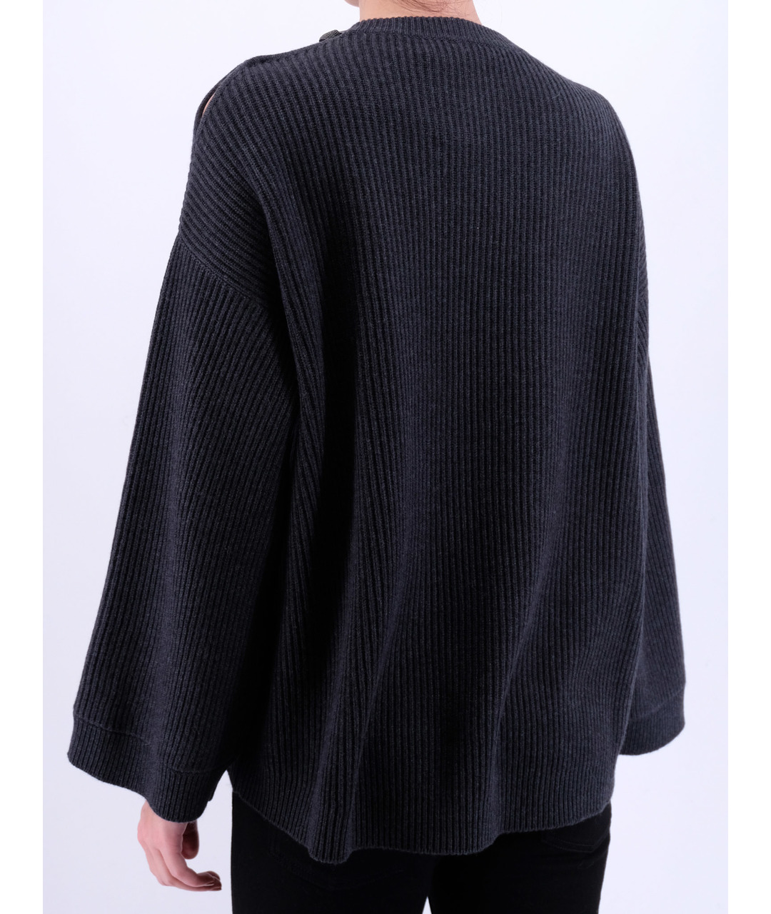 BRUNELLO CUCINELLI Серый кашемировый джемпер / свитер, фото 3