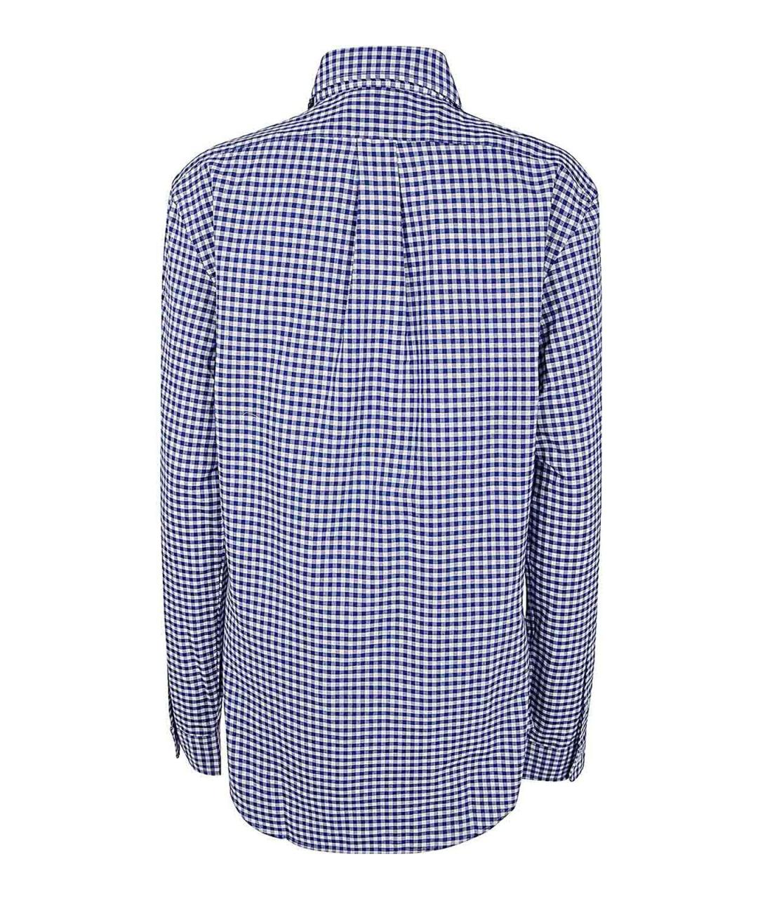 POLO RALPH LAUREN Синяя хлопковая классическая рубашка, фото 2