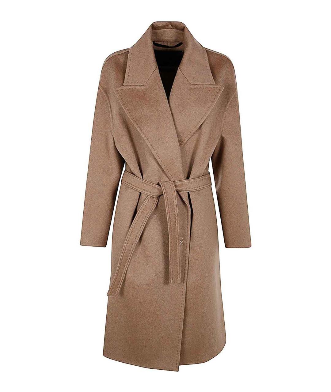 MAX MARA Бежевое кашемировое пальто, фото 1