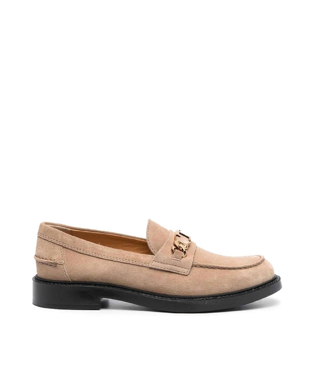 TOD'S Коричневые кожаные лоферы, фото 1