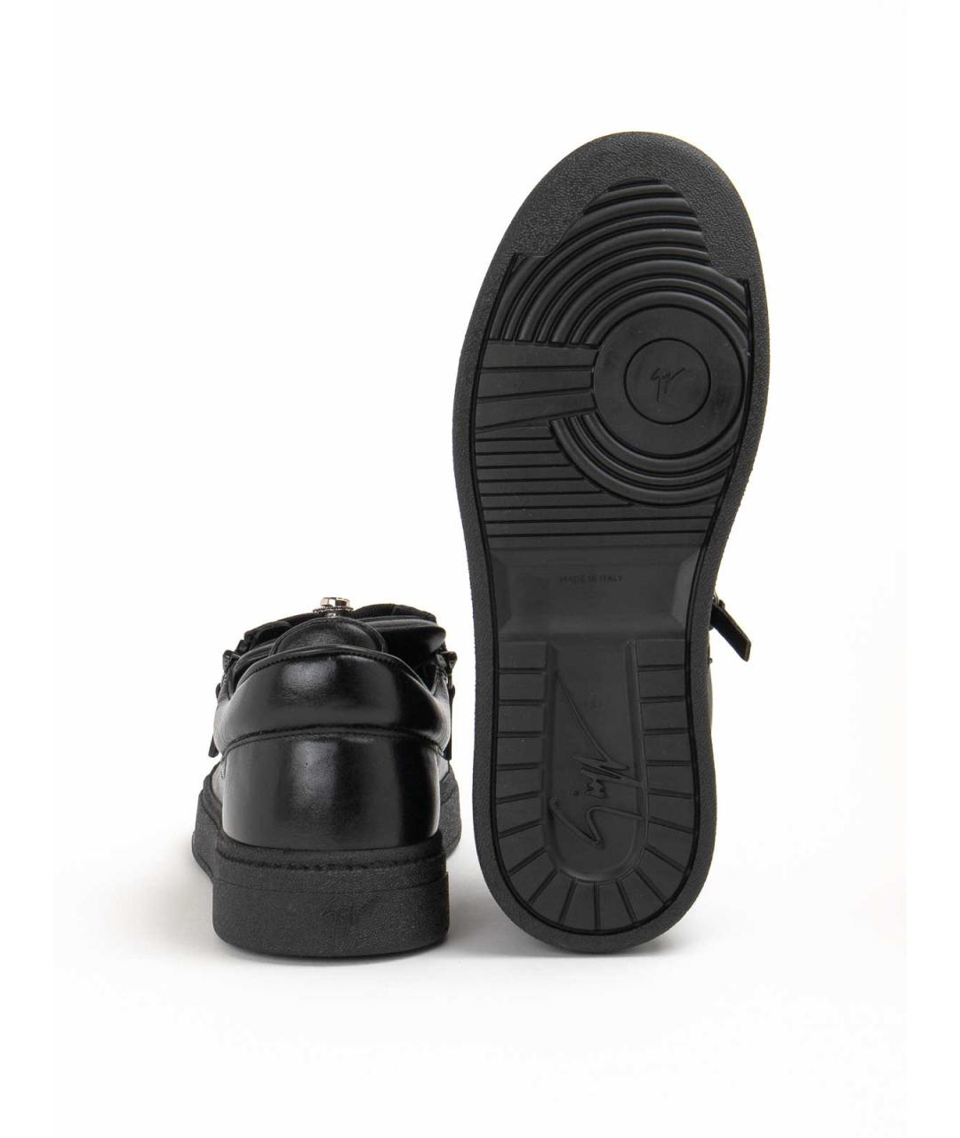 GIUSEPPE ZANOTTI DESIGN Черные низкие кроссовки / кеды, фото 4
