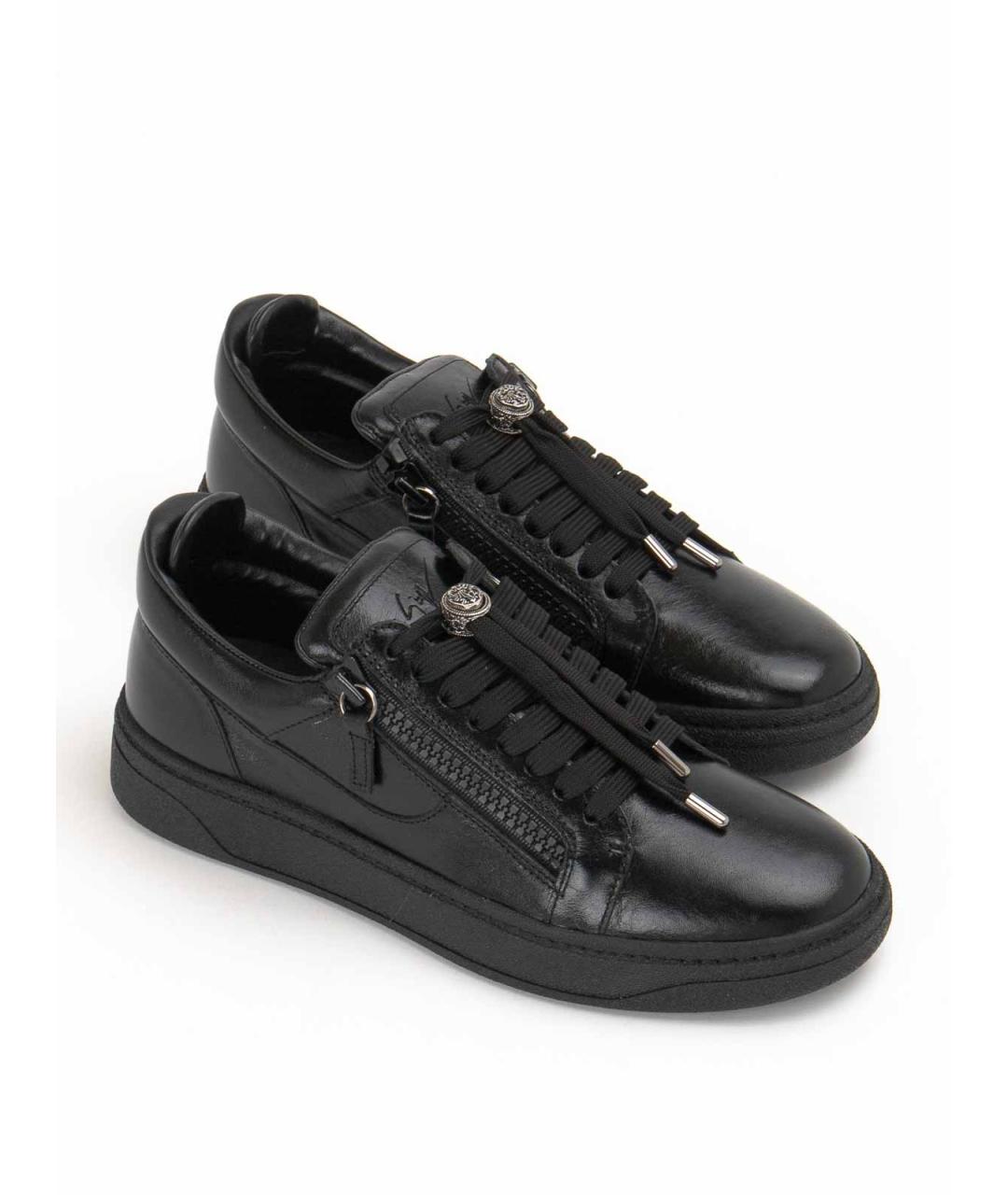 GIUSEPPE ZANOTTI DESIGN Черные низкие кроссовки / кеды, фото 2