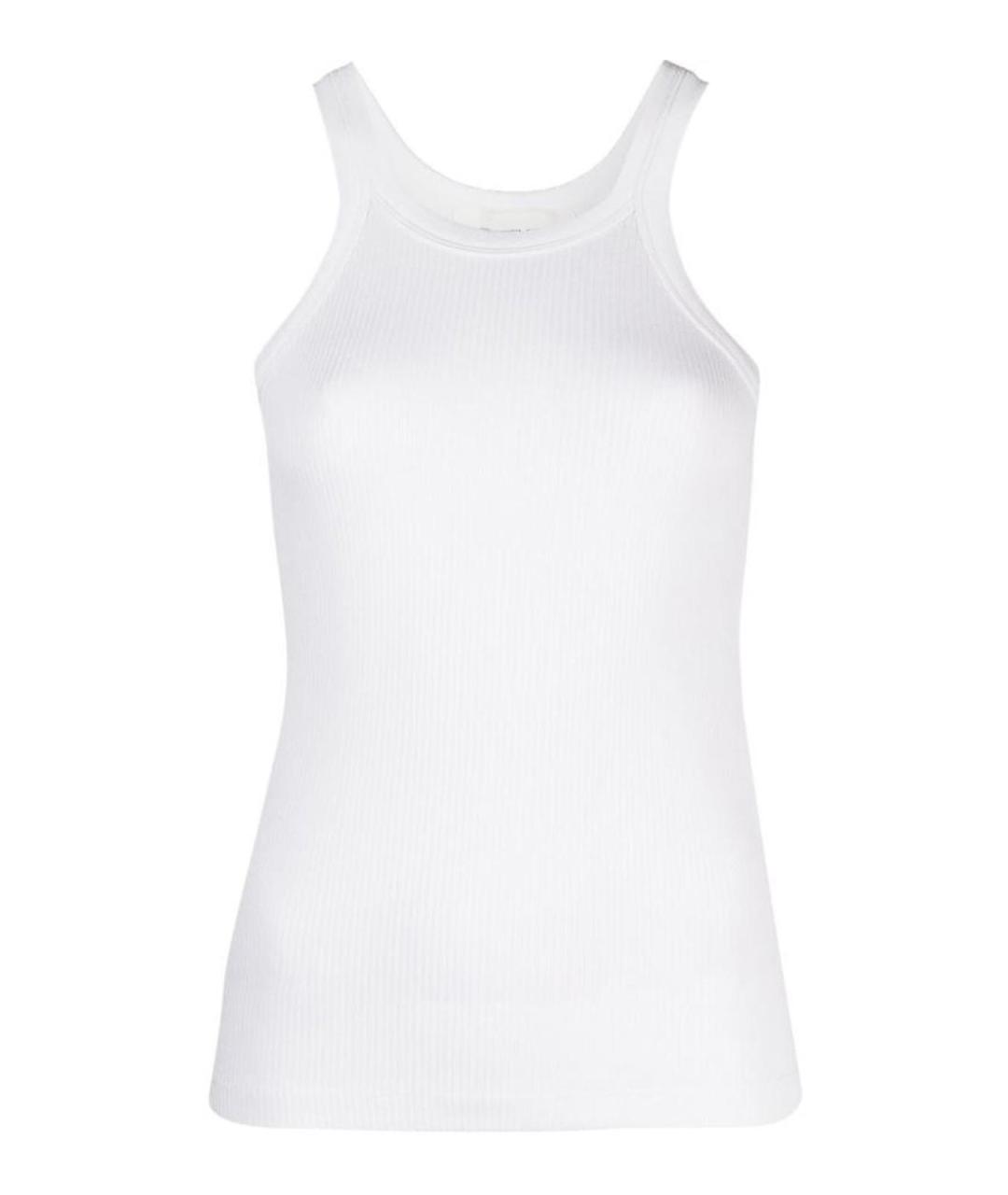 SPORTMAX Белая хлопковая майка, фото 1