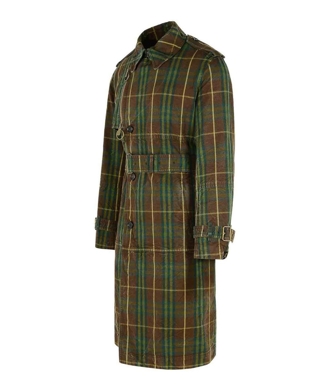 BURBERRY Зеленая хлопковая куртка, фото 3