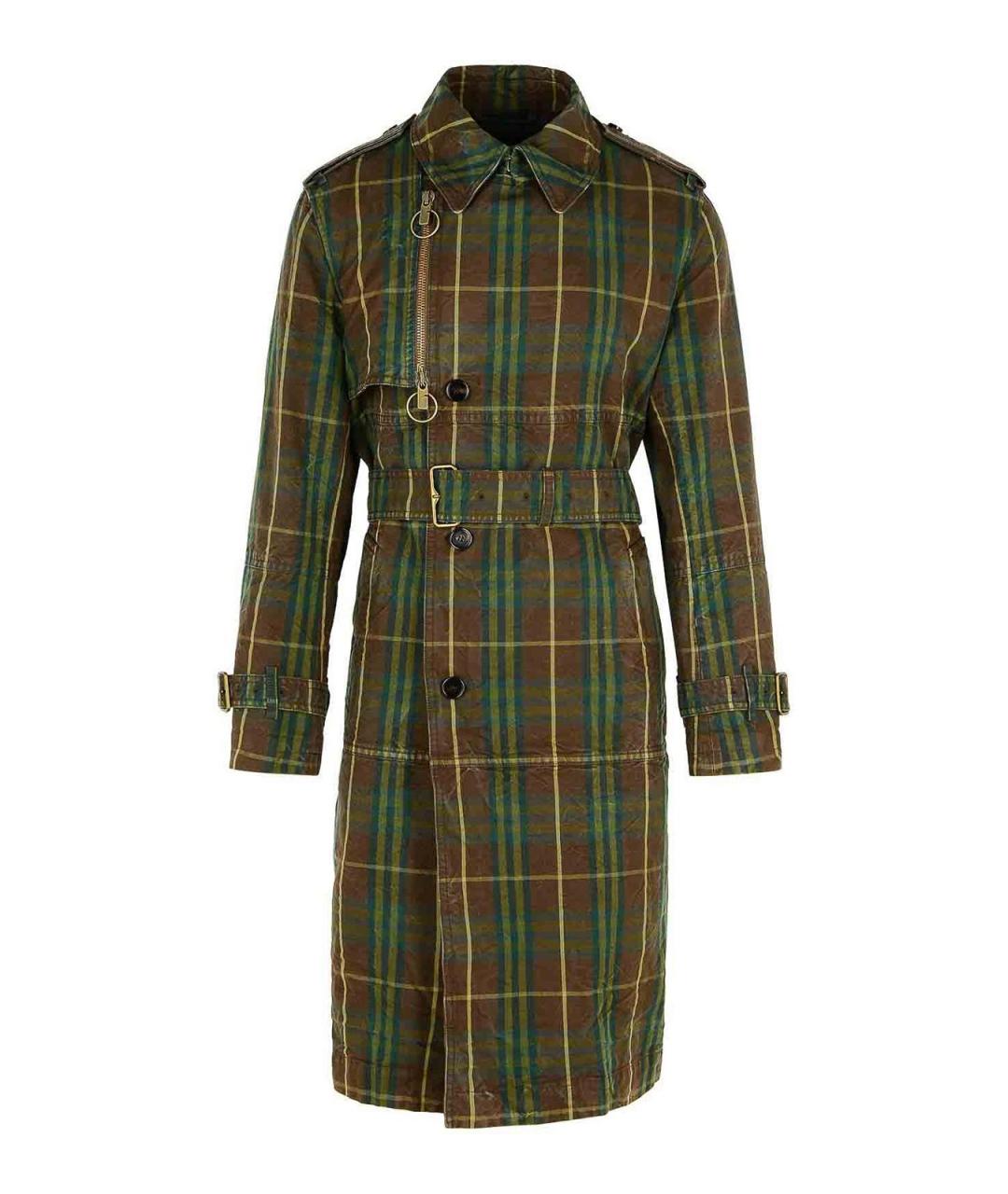 BURBERRY Зеленая хлопковая куртка, фото 1