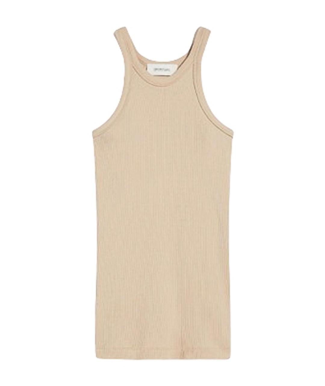 SPORTMAX Бежевая майка, фото 1