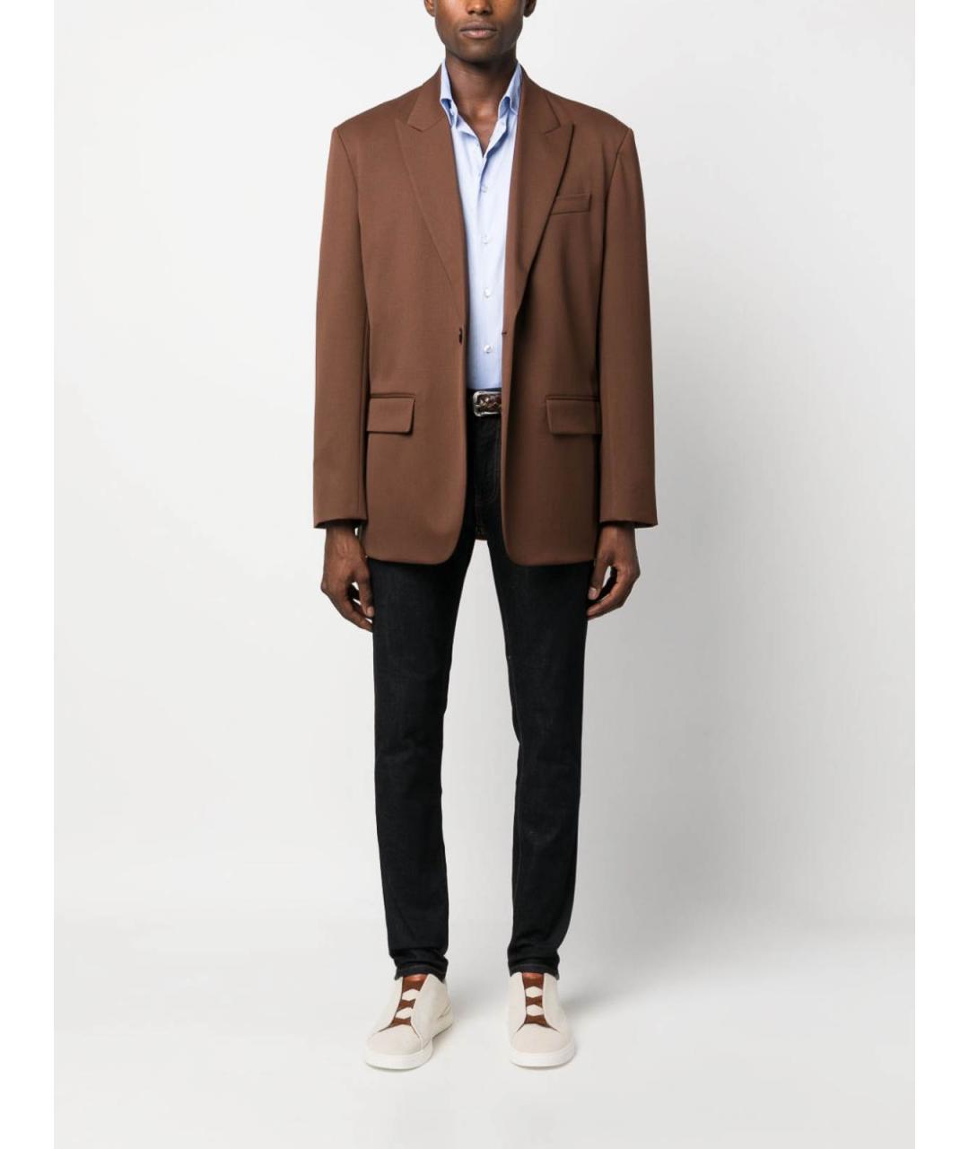 ETRO Голубая хлопковая классическая рубашка, фото 3