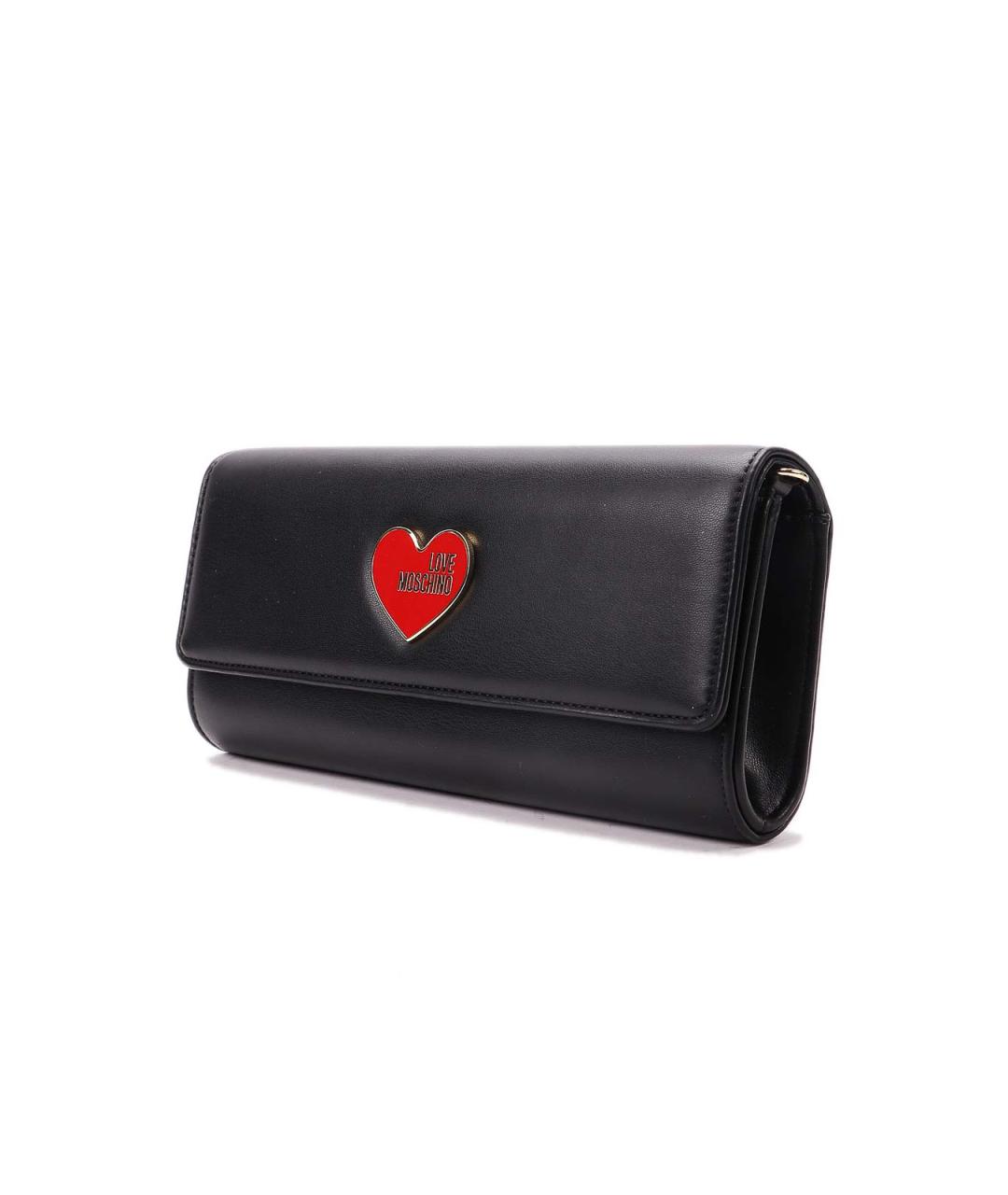 LOVE MOSCHINO Черная сумка через плечо из искусственной кожи, фото 2