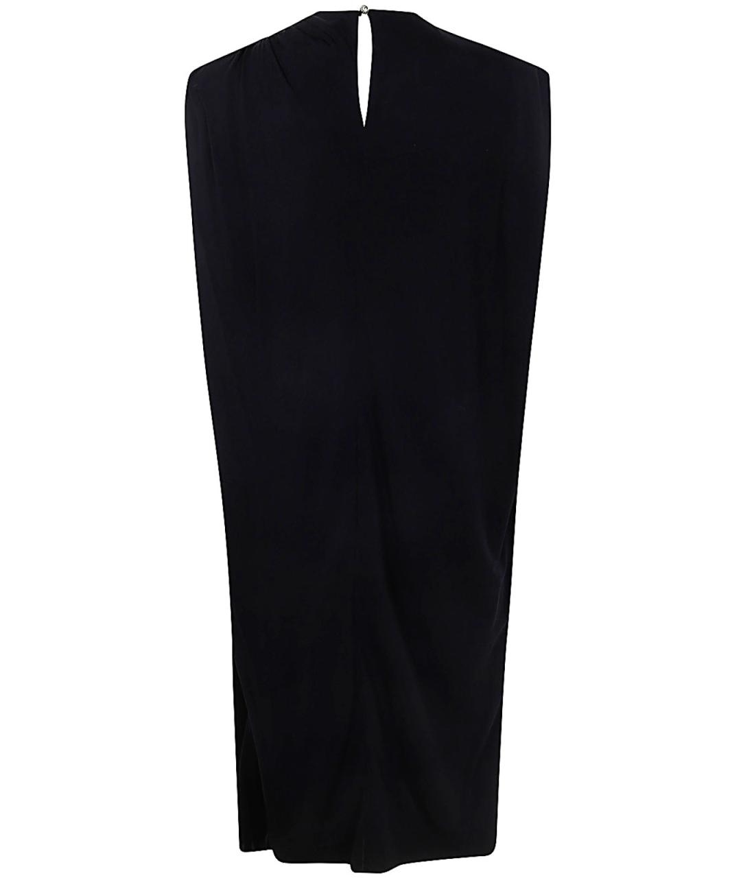LANVIN Черное вискозное коктейльное платье, фото 3