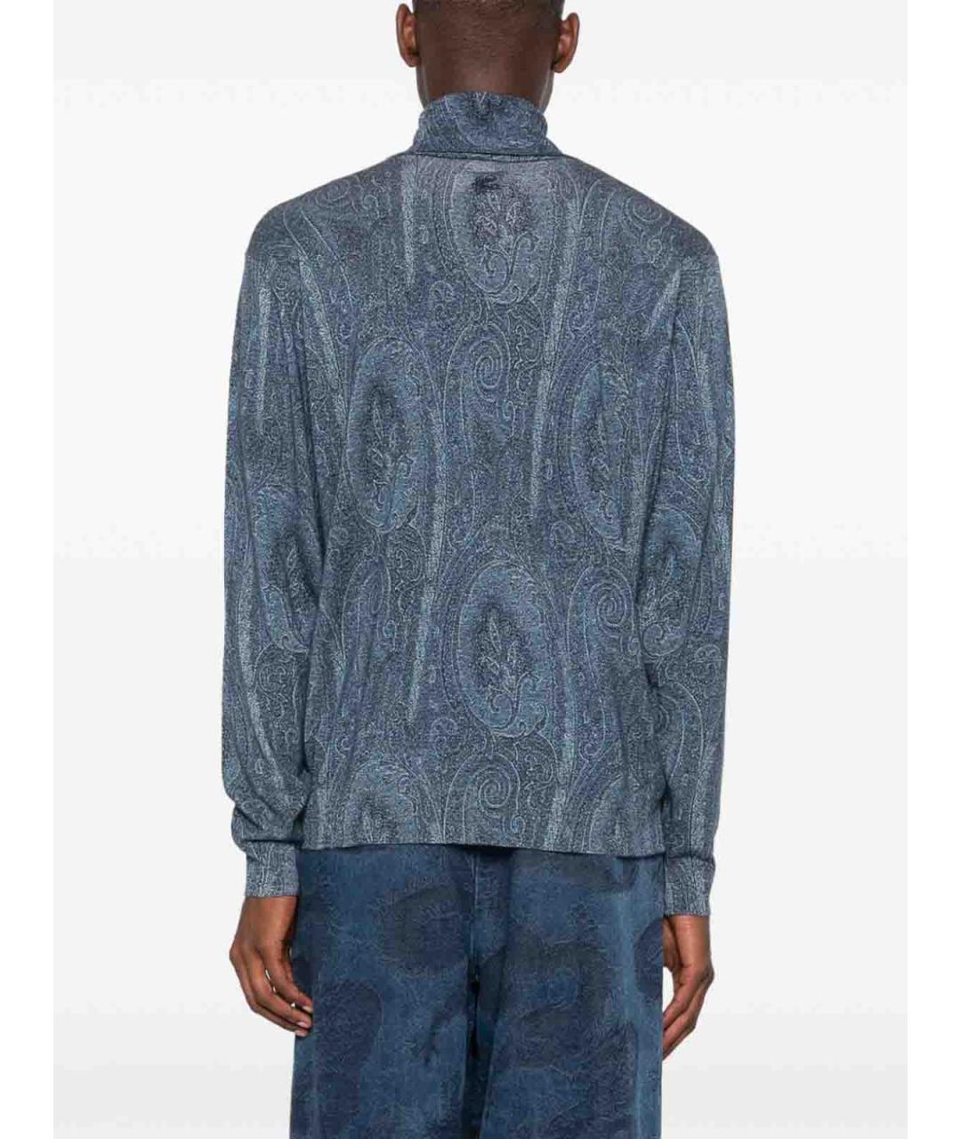 ETRO Голубая кашемировая водолазка, фото 3