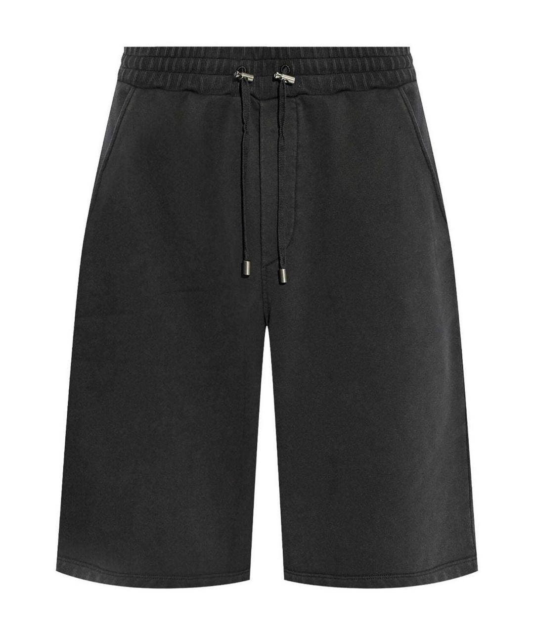 BALMAIN Серые хлопковые шорты, фото 1