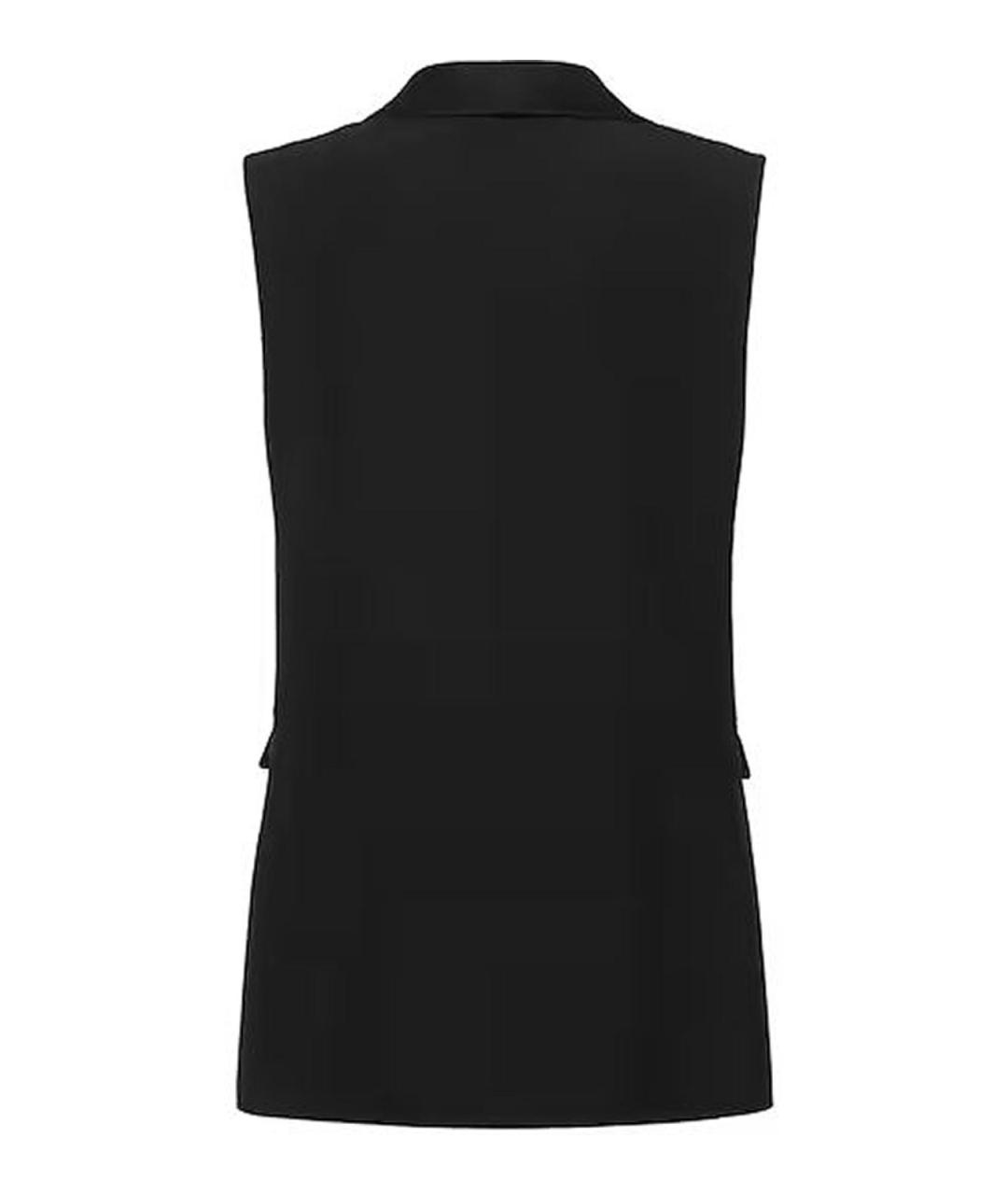 ALBERTA FERRETTI Черный вискозный жилет, фото 3
