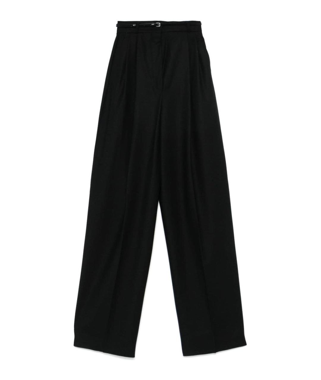 SPORTMAX Черные брюки широкие, фото 1