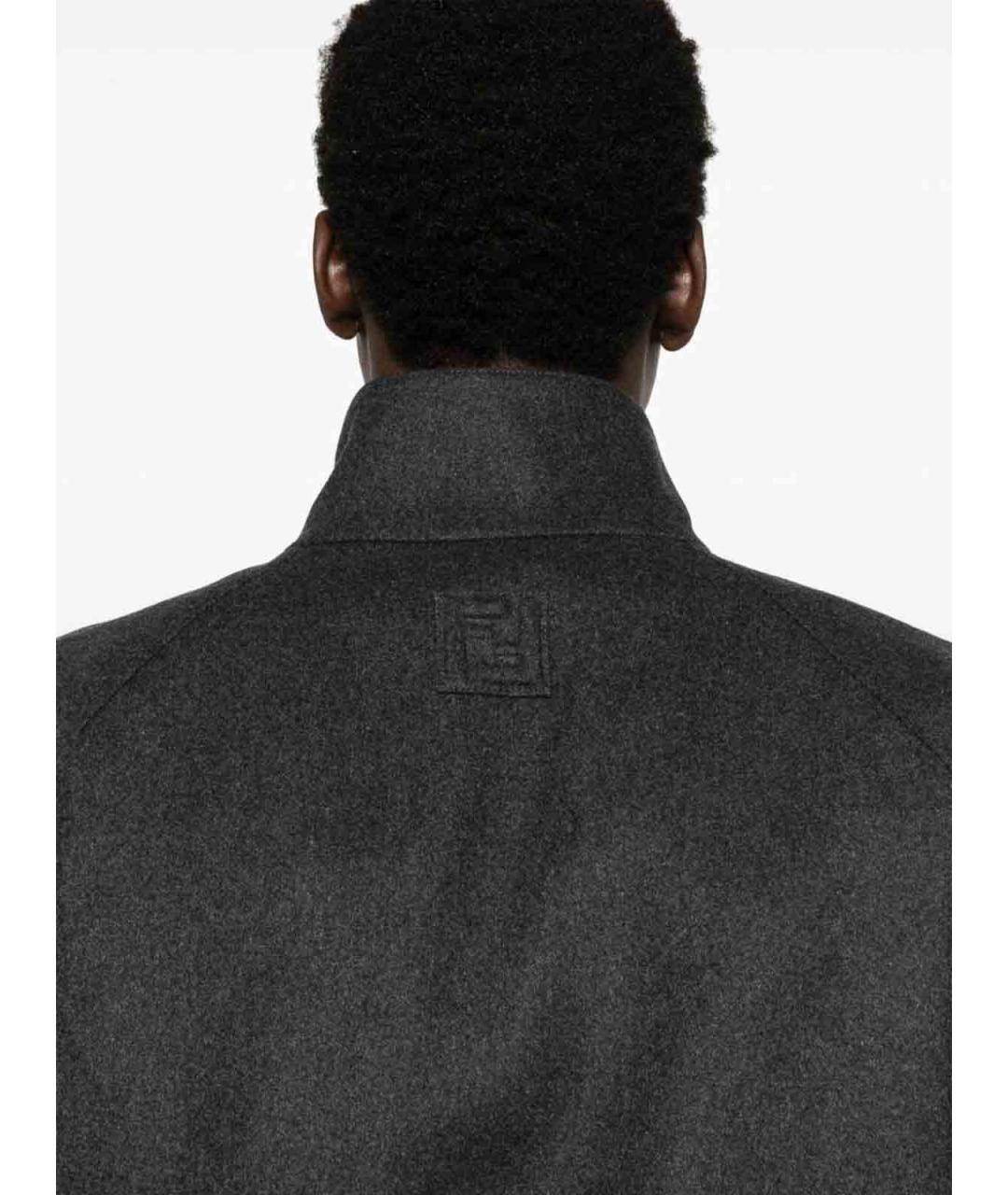 FENDI Антрацитовая кашемировая куртка, фото 4