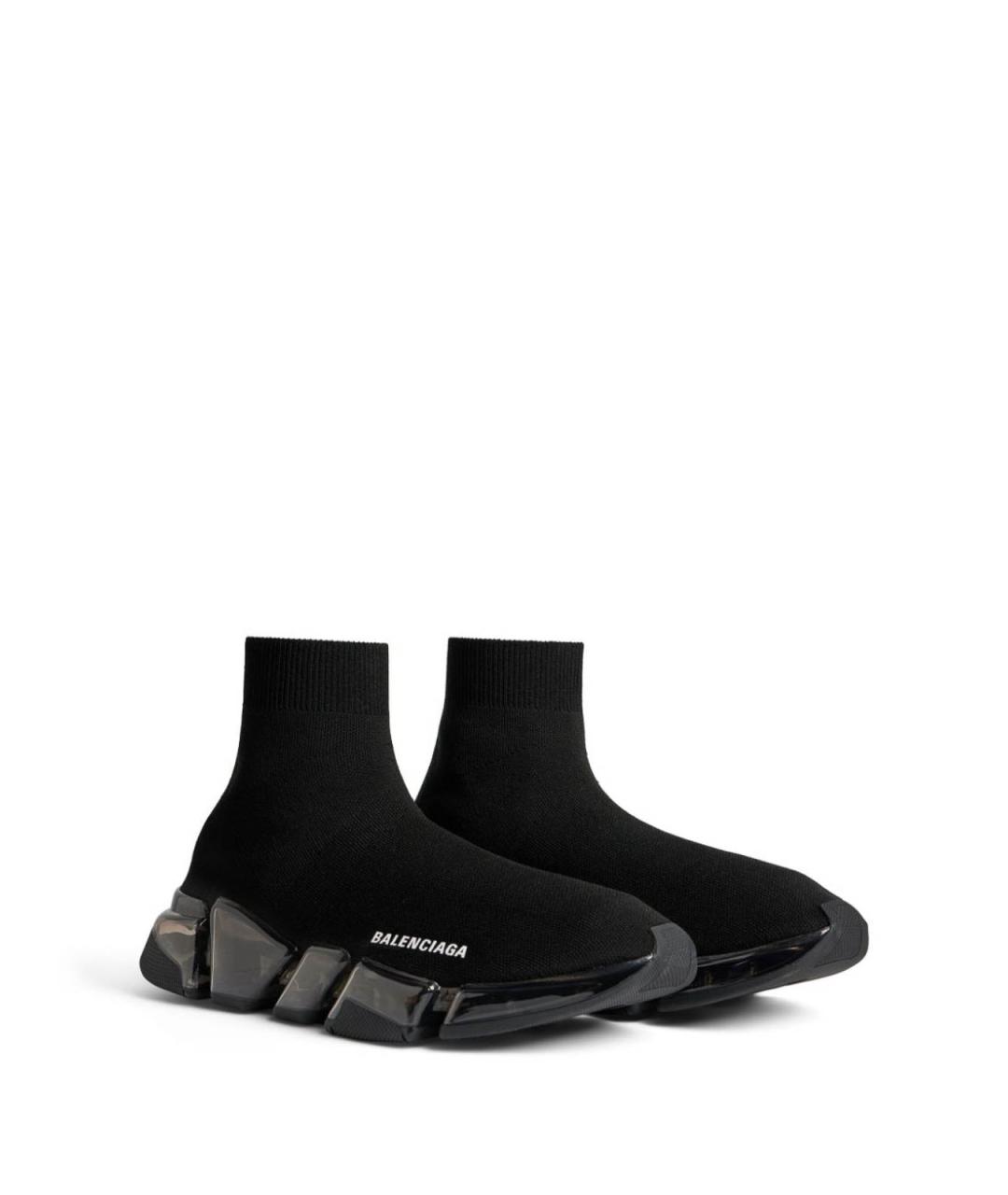 BALENCIAGA Черные текстильные кроссовки, фото 4