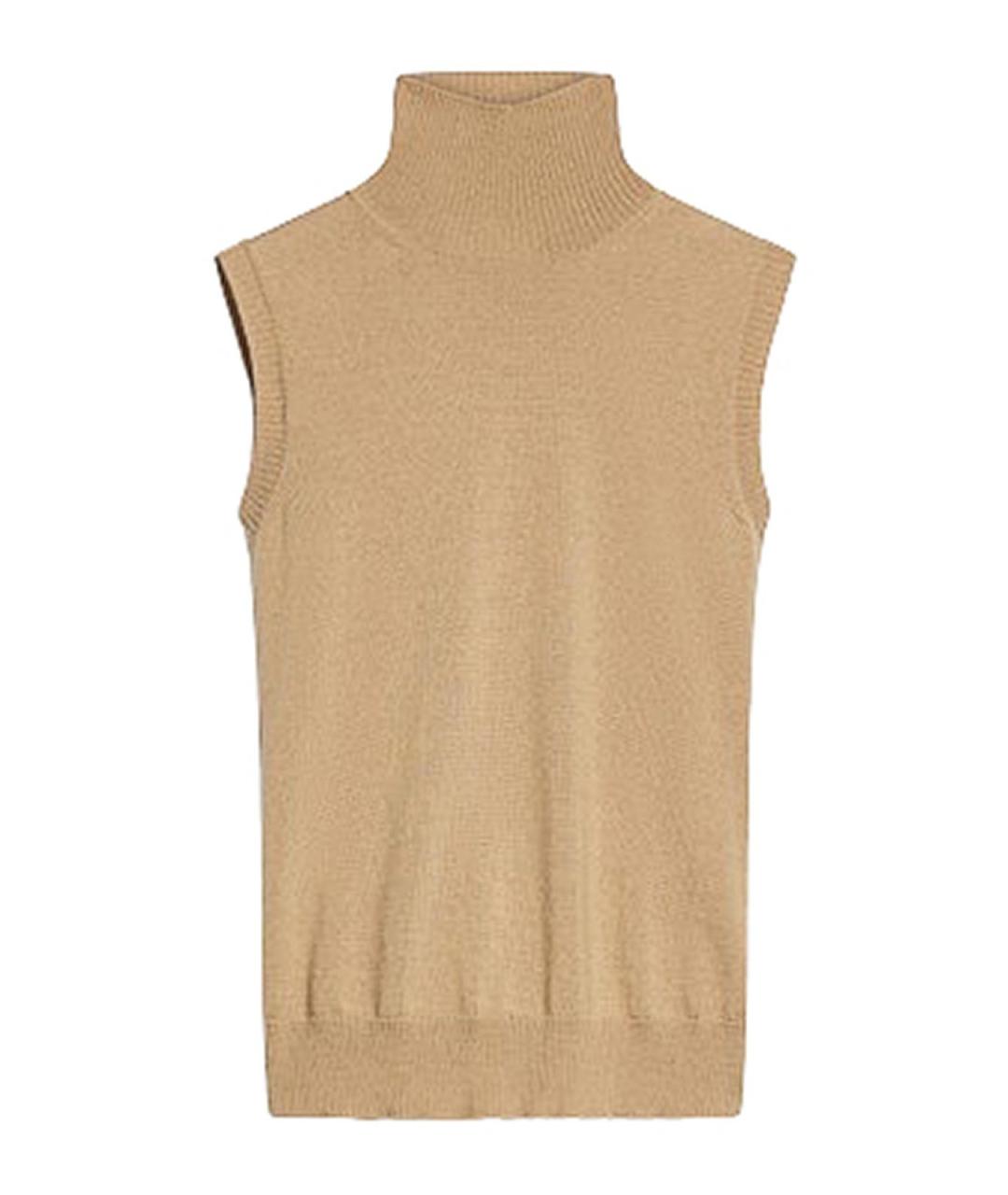 SPORTMAX Бежевая шерстяная жилетка, фото 1