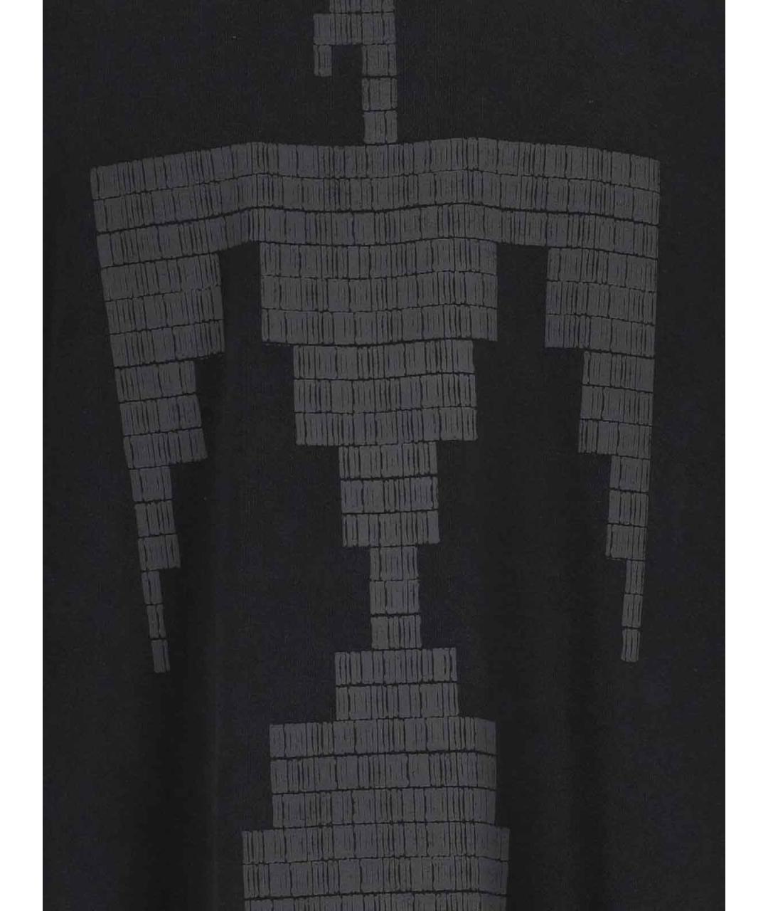 FEAR OF GOD Черная хлопковая футболка, фото 4