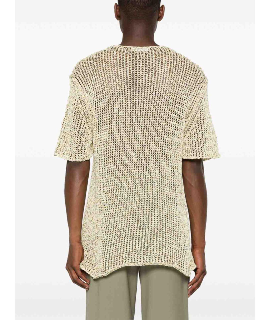 JIL SANDER Бежевая футболка, фото 4