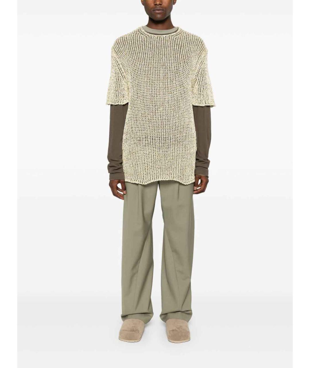 JIL SANDER Бежевая футболка, фото 5