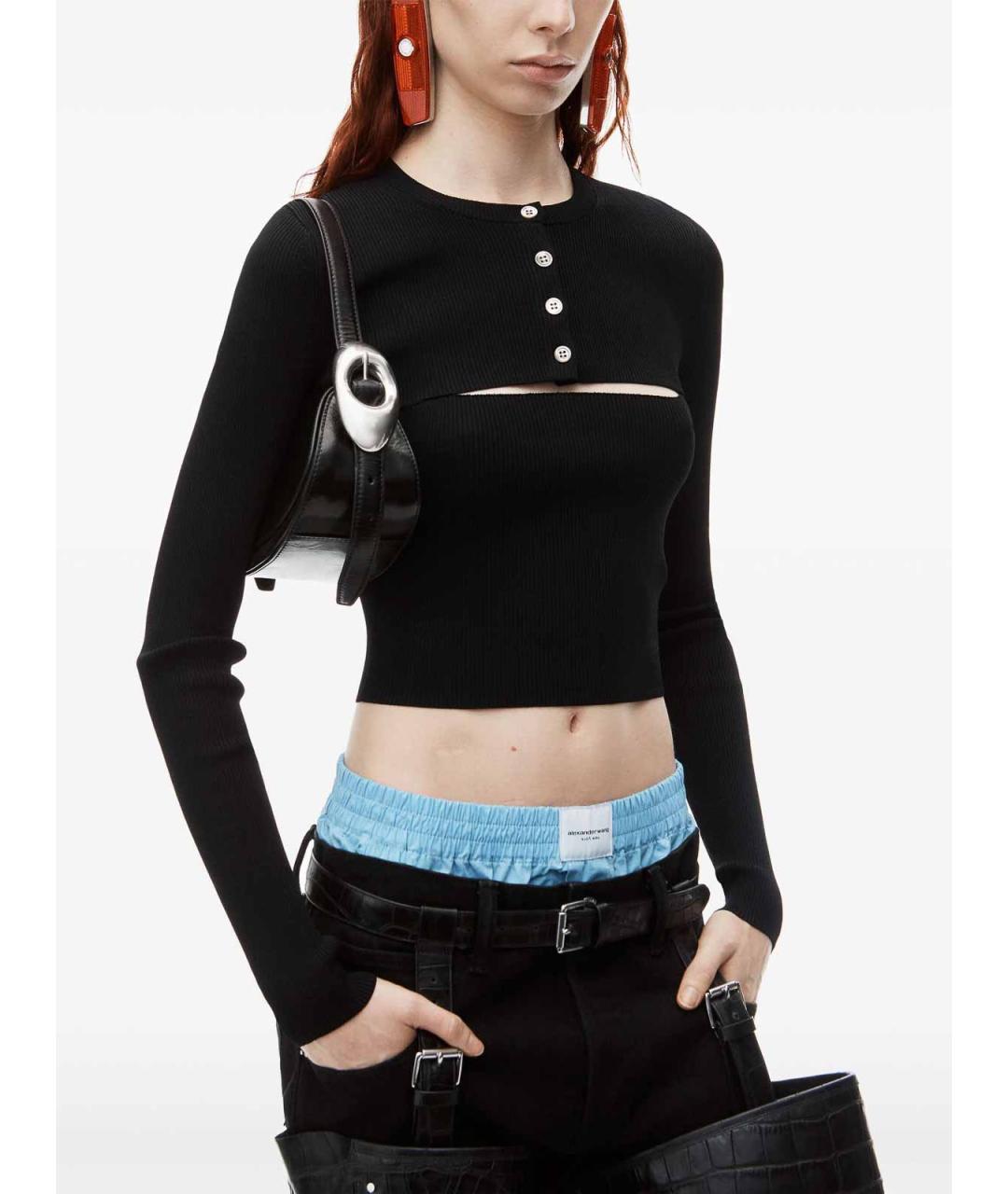 ALEXANDER WANG Черный кардиган, фото 4