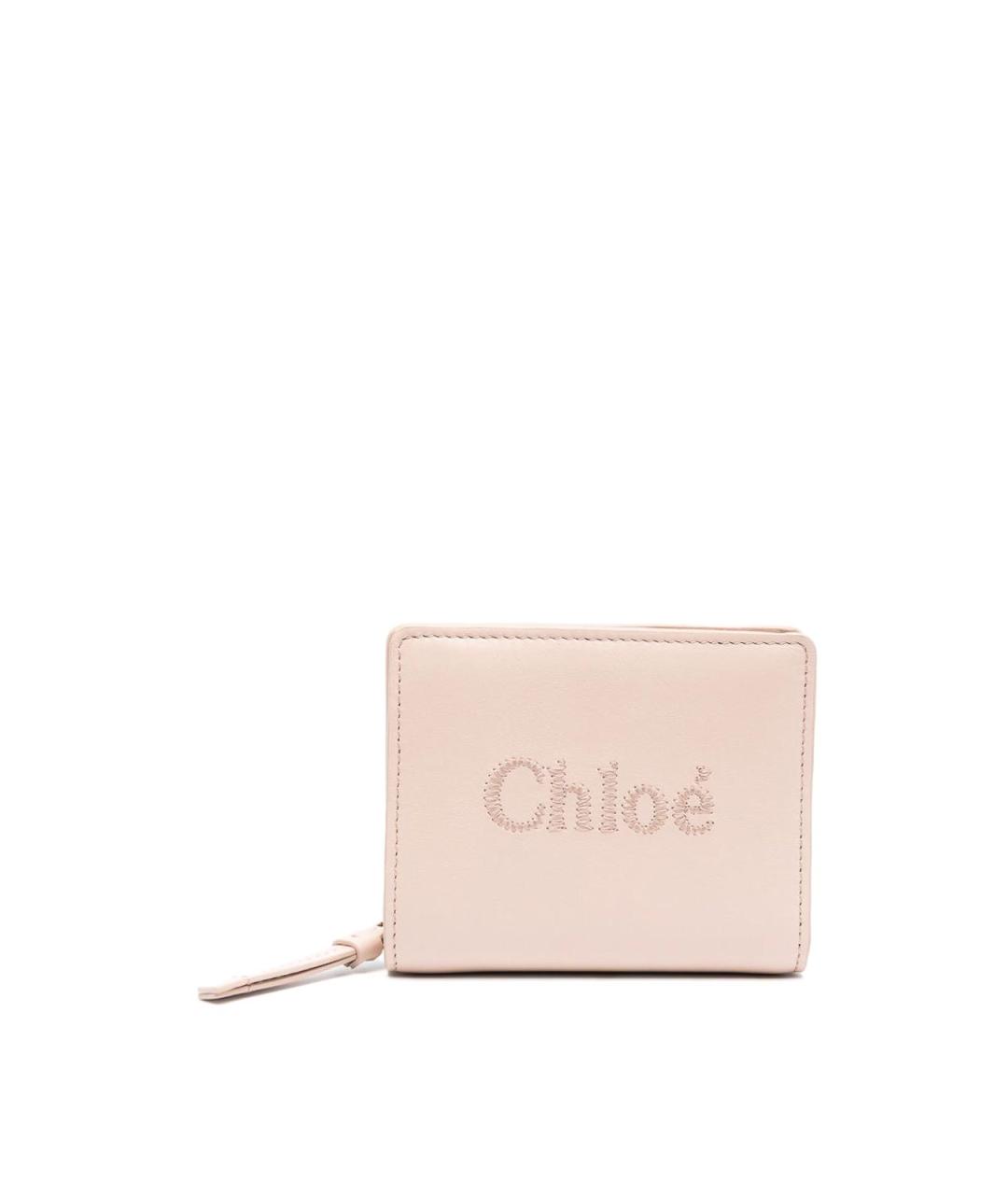 CHLOE Бежевый кожаный кошелек, фото 1