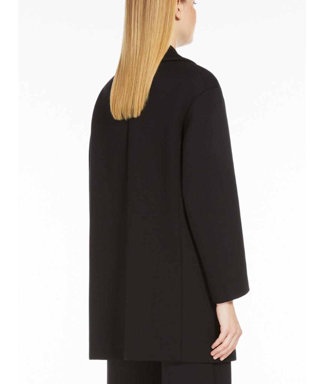 'S MAX MARA Черное вискозное пальто, фото 5