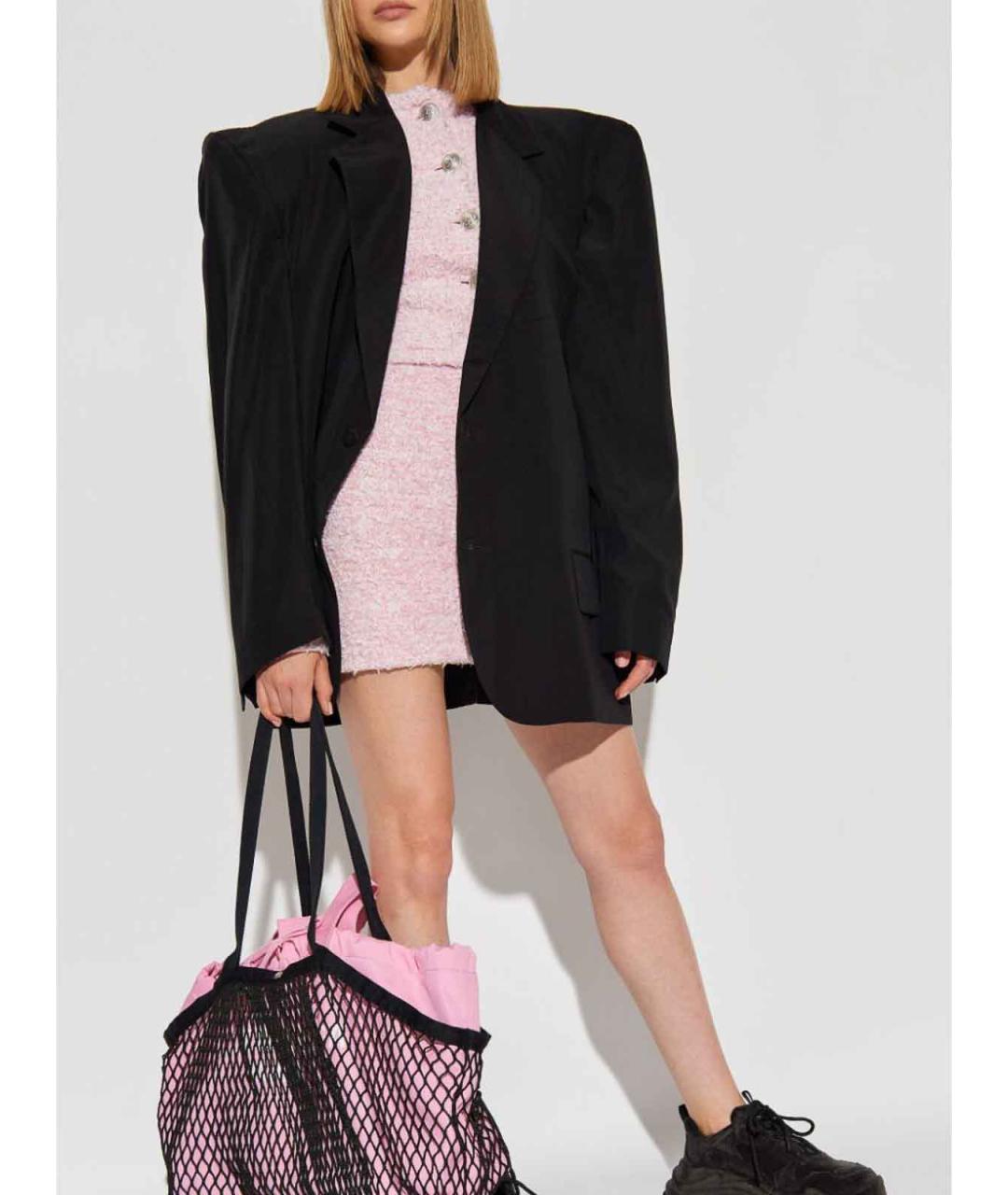 BALENCIAGA Розовая хлопковая юбка мини, фото 2